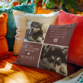 Almofada Foto do Memorial do Pet Moderno Personalizado
