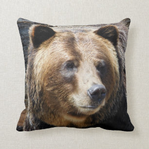 Almofada Foto do urso Grizzly