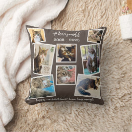Almofada Foto e citação personalizadas do memorial Pet