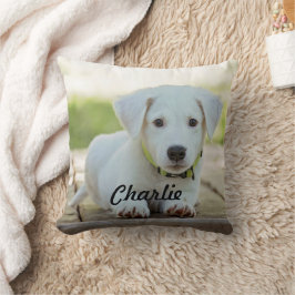 Almofada Foto e Nome Personalizados de Cachorrinho DIY