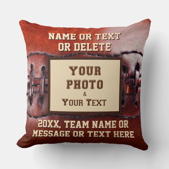 Almofada Foto e travesseiro personalizado do futebol para (Frente)