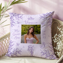 Foto Escrivível lavanda Quinceanera Keepsael