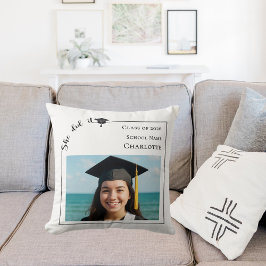 Almofada Foto moderna Ela fez isso Graduada