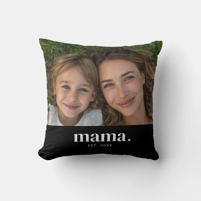 Almofada Foto Moderna Mãe Destemida  (Frente)