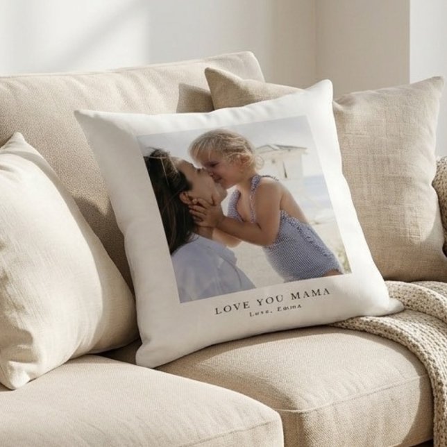 Almofada Foto Personalizada Amor Você Mamãe (Criador carregado)