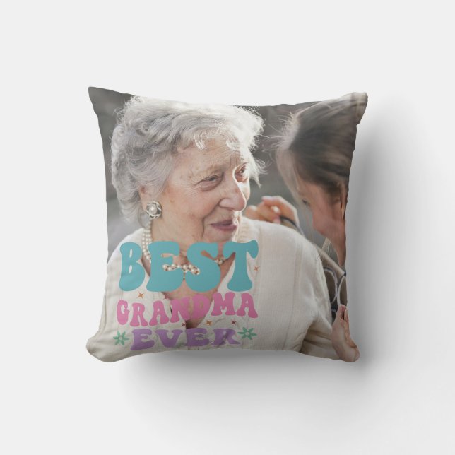Almofada Foto Personalizada Da Melhor Avó (Frente)