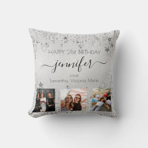 Almofada Foto personalizada de aniversário - melhor amigo 