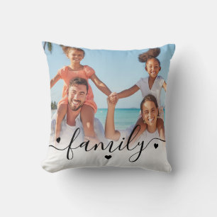 Almofada Foto Personalizada de Família em Duas Faces