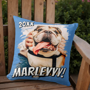 Almofada Foto personalizada de Pet personalizada do Modern 