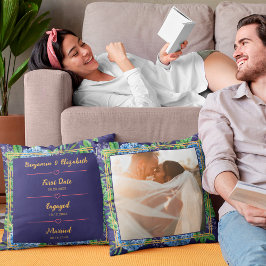 Almofada Foto Personalizada do Aniversário de Casamento de