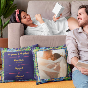 Almofada Foto Personalizada do Aniversário de Casamento de 