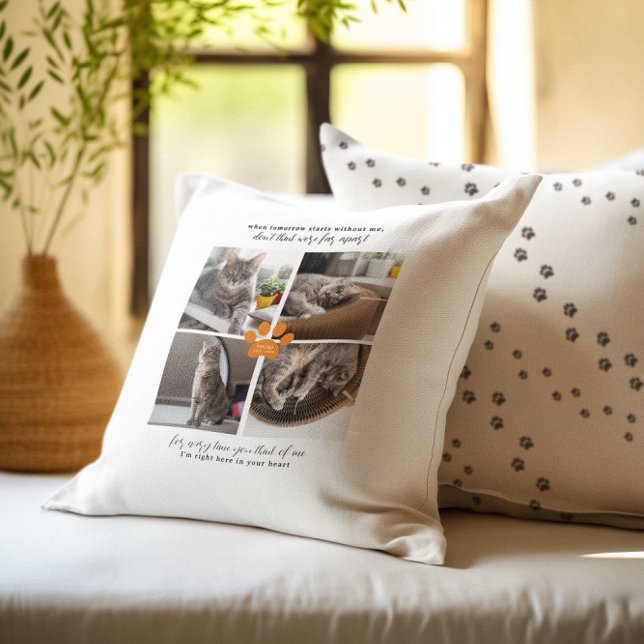 Almofada Foto personalizada do Memorial de Pet Pet, Impress (Criador carregado)