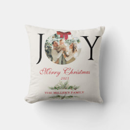 ALMOFADA FOTO PERSONALIZADA DO NATAL DE JOY MERRY