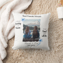 Almofada Foto personalizada dos melhores amigos do mundo