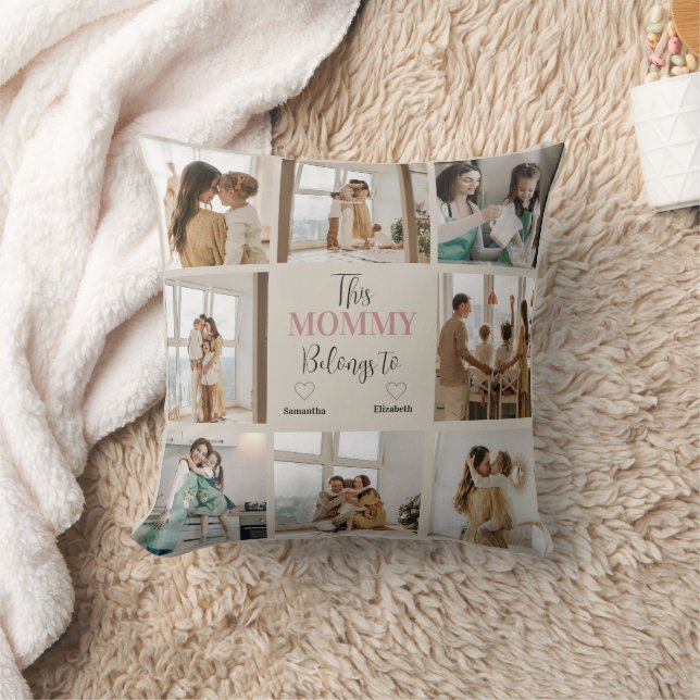 Almofada Foto Personalizada "Esta Mamãe Pertence A" | (Cobertor)