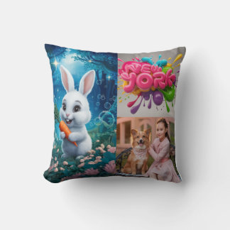 Almofada foto personalizada personalizada da família, trave