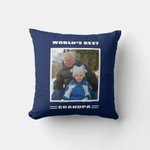 Almofada Foto personalizada personalizada do melhor avô do 