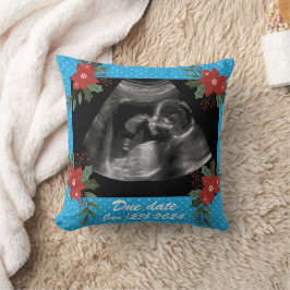 Almofada Foto personalizada, sonograma ultrassônico Natal