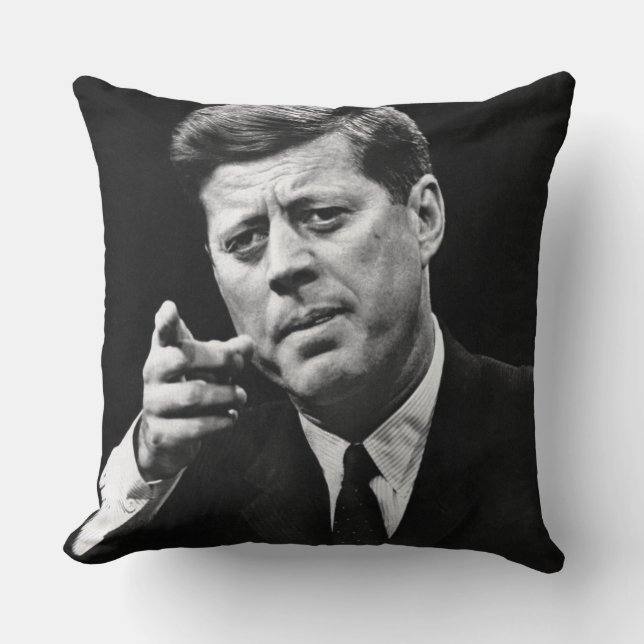 Almofada Fotografia de John F. Kennedy 3 (Frente)