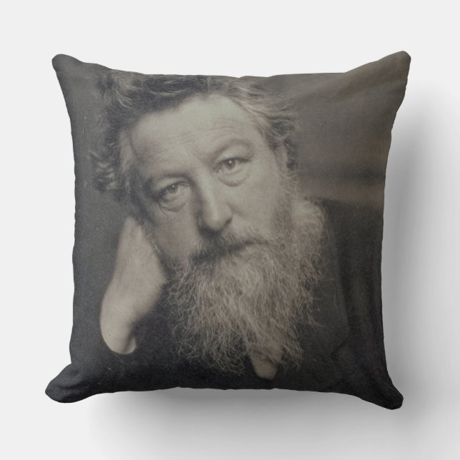 Almofada Fotografia do retrato de William Morris (1834-96) (Frente)