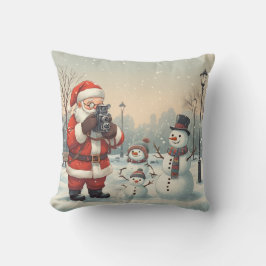Almofada Fotógrafo Papai Noel Personalizado & Selfie com Bo