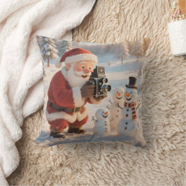 Almofada Fotógrafo Papai Noel Personalizado & Selfie com Bo