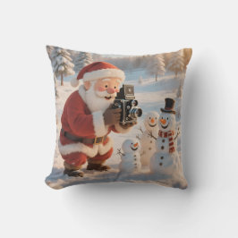 Almofada Fotógrafo Papai Noel Personalizado & Selfie com Bo