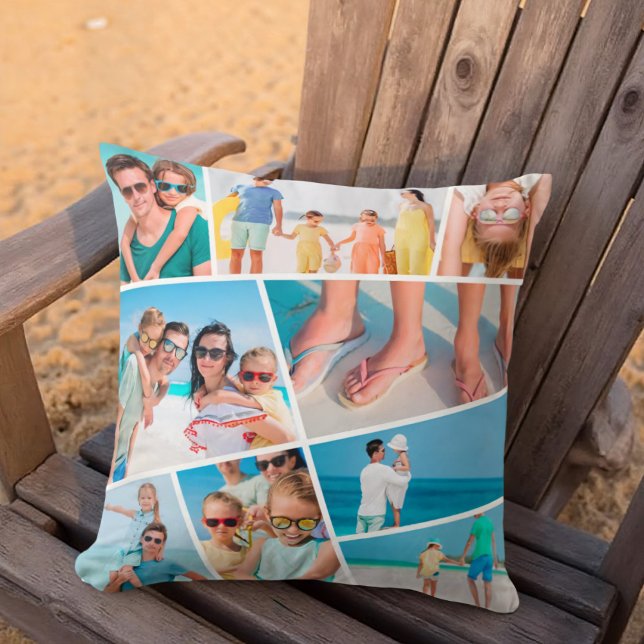 Almofada Fotos de Colagem de Imagens Personalizadas 9 Simpl (Criador carregado)