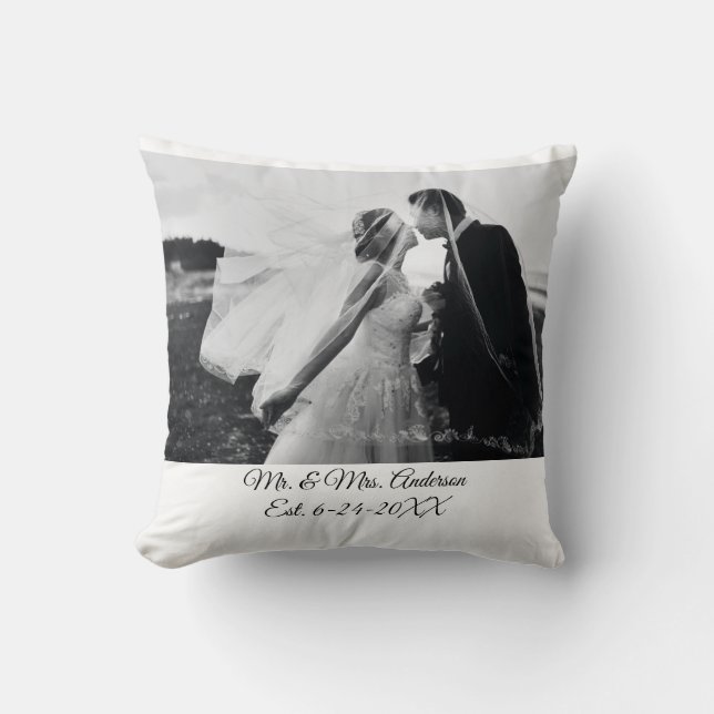 Almofada Fotos Personalizadas de Casamento (Frente)