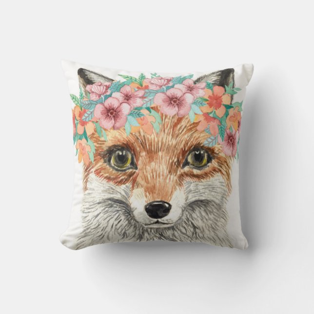 Almofada Fox floral (Frente)
