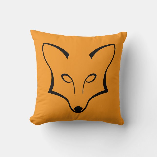 Almofada Fox Logo Throw Pillow (Frente)