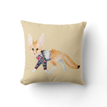 Fox no Travesseiro decorativo Knit Sweater