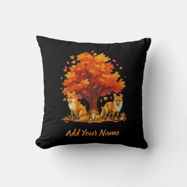 Almofada Foxes Throw Pillow (Frente)