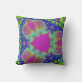 Almofada Fractal Cactus Bloom