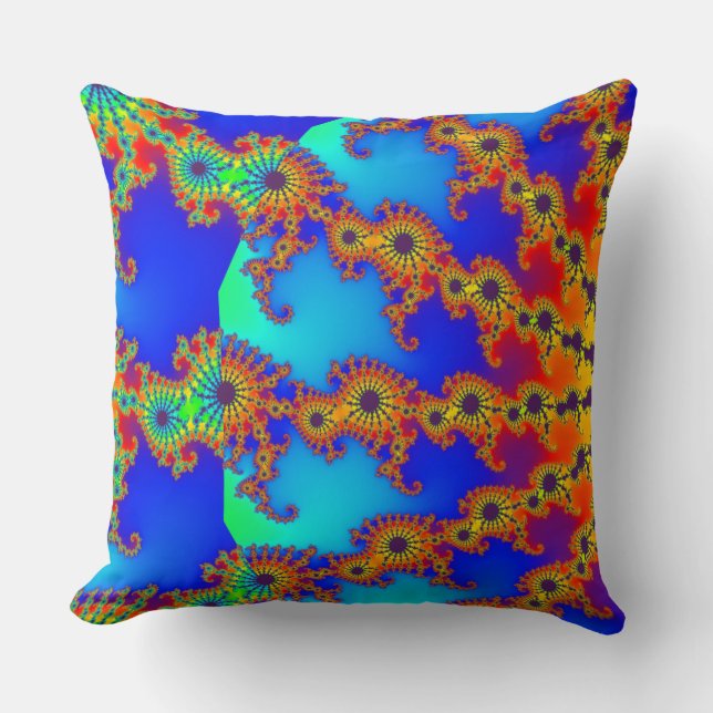 Almofada Fractal Colorido 120717 (Frente)