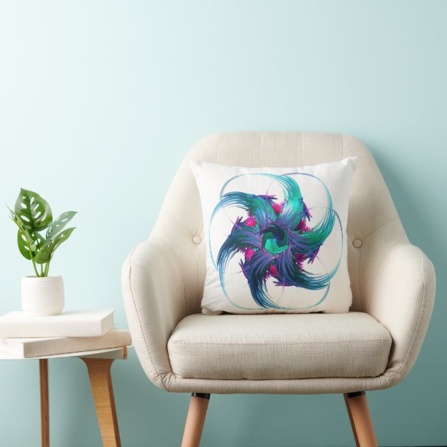 Almofada Fractal Fantasy Swirls Jogam Cushion (Cadeira)