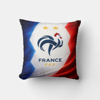 Almofada France Flag Rooster Design Pillow