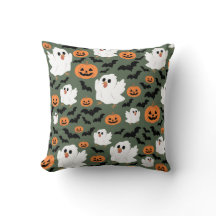 Frangos Fantasmas Cute Spooky com Pumpkins e Bats