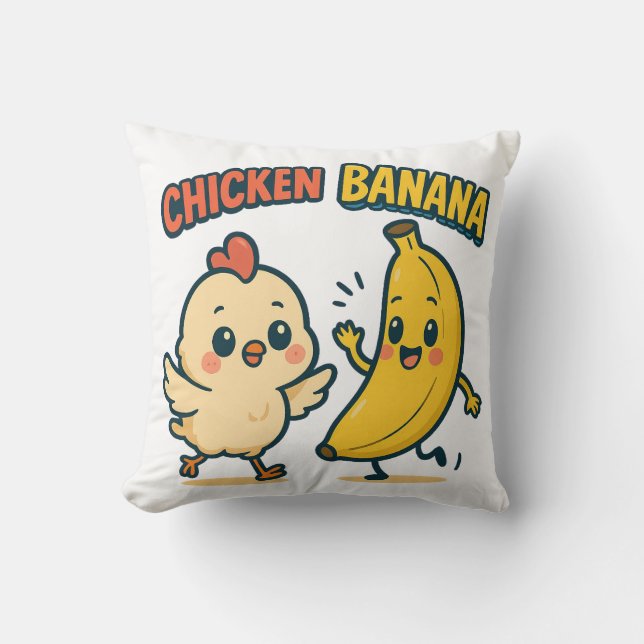 ALMOFADA FRANGUINHO BANANA! (Frente)