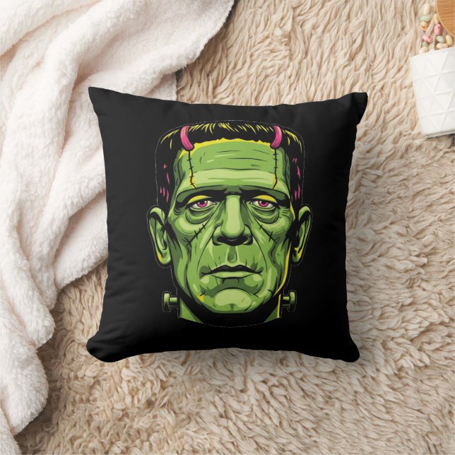 Almofada Frankenstein Monster Creepy Cute Halloween (Cobertor)