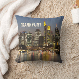 Almofada Frankfurt Skyline Alemanha Presente Vintage Souven