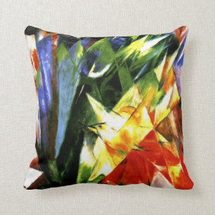 Almofada Franz Marc Aves - Arte cubista de Franz Marc