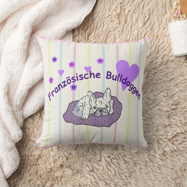 Almofada Französische Bulldoggen  (Cobertor)