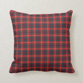 Almofada Fraser de Lovat Modern Tartan Red e Blue Xadrez