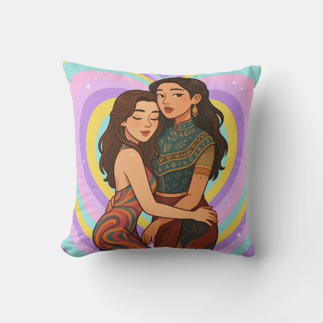 Almofada Freenbecky Thai GL Ship Couple Freen & Becky  (Frente)