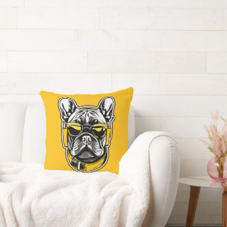 Almofada French Bulldog Headphones