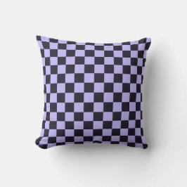 Almofada French lilac checkerboard pattern