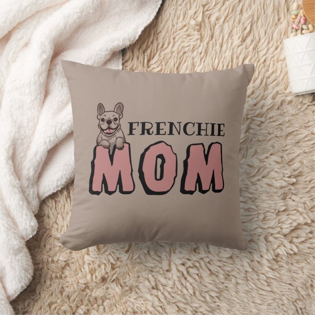 Almofada Frenchie Mãe Francês Bulldog Lover Brown (Cobertor)