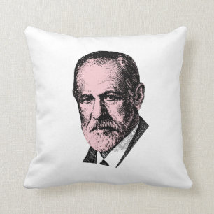 Almofada Freud cor-de-rosa Sigmund Freud