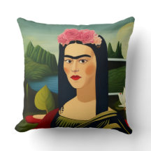Frida Kahlo como Travesseiro decorativo de Mona Li